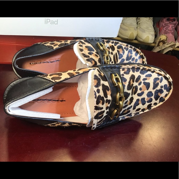 Coach Putnam Loafer Leopard Print Real Calf Hair. - Picture 14 of 14